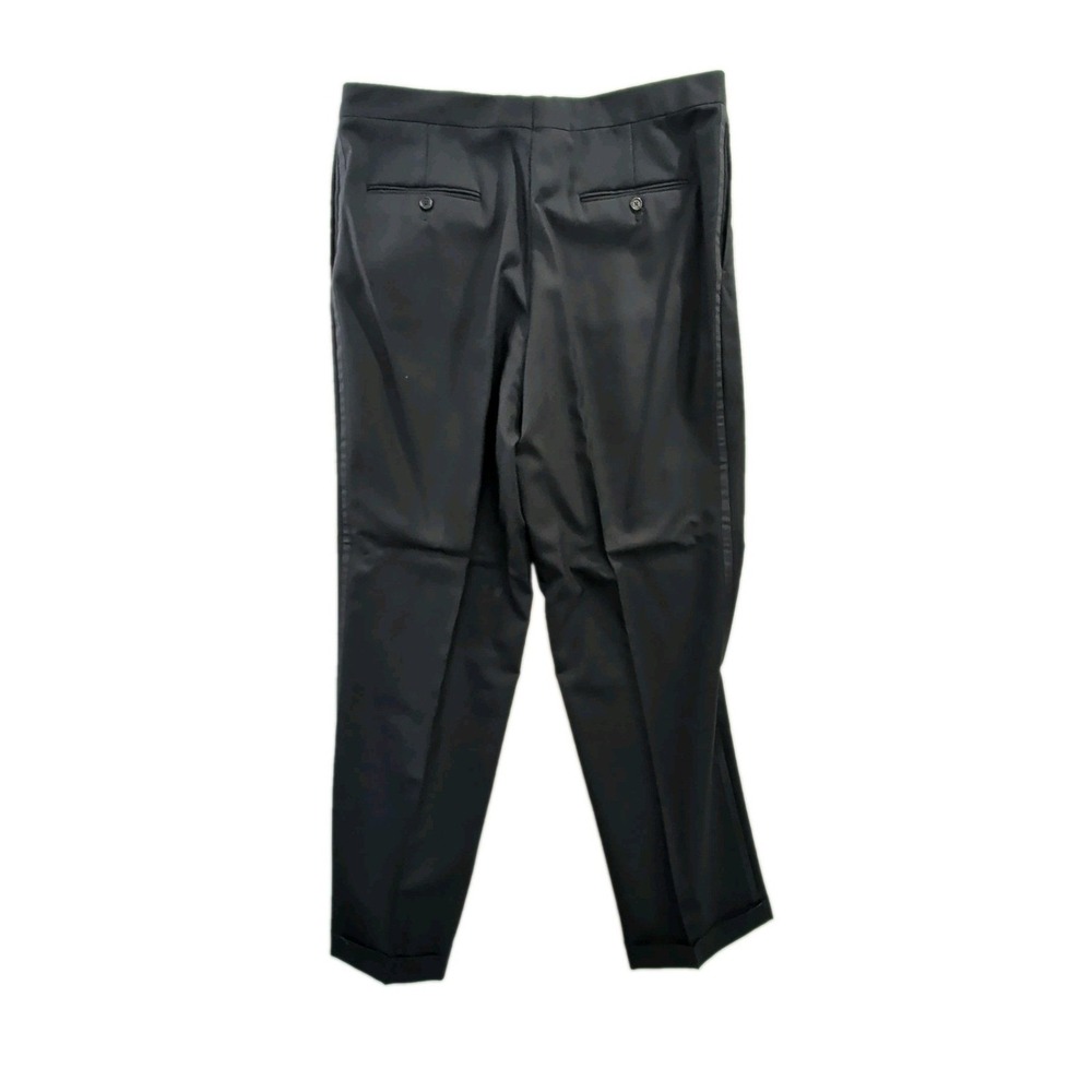 Hickey Freeman 2 Piece Tuxedo Mens 44L Black Wool 36x32 Formal Wedding Event - Picture 7 of 13